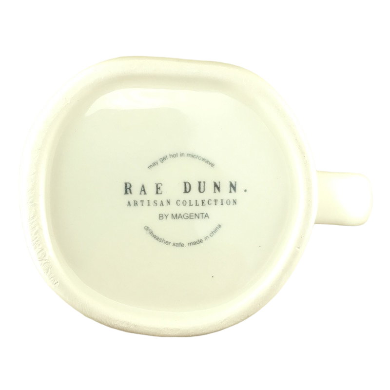 Rae Dunn Artisan Collection Play Mug Orange Inside Magenta