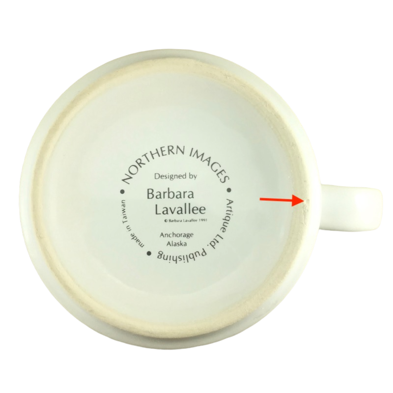 Whale Fish And Inuit People Paddling In A Boat Northern Images Barbara Lavallee Mug Artique Ltd. Publishing