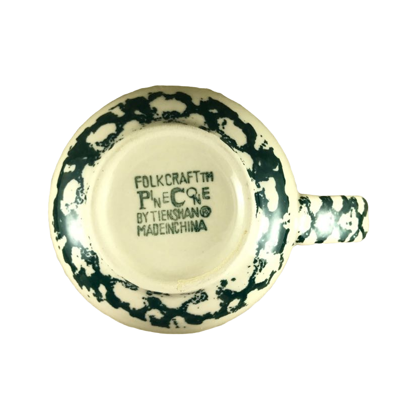 Folkcraft Pinecone Mug Tienshan Stoneware