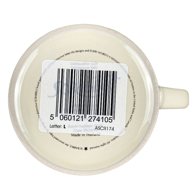 Scrabble Letter "L" Mug Wild & Wolf NEW