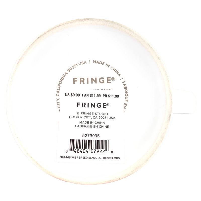 Black Labrador Dog Mug Fringe Studio NEW