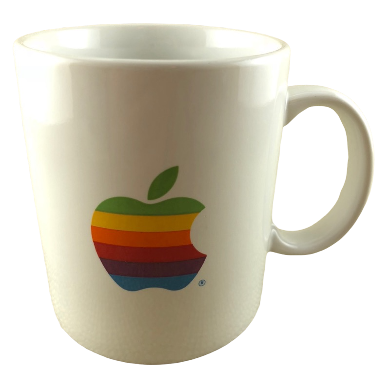 Apple Computers Vintage Rainbow Logo Mug