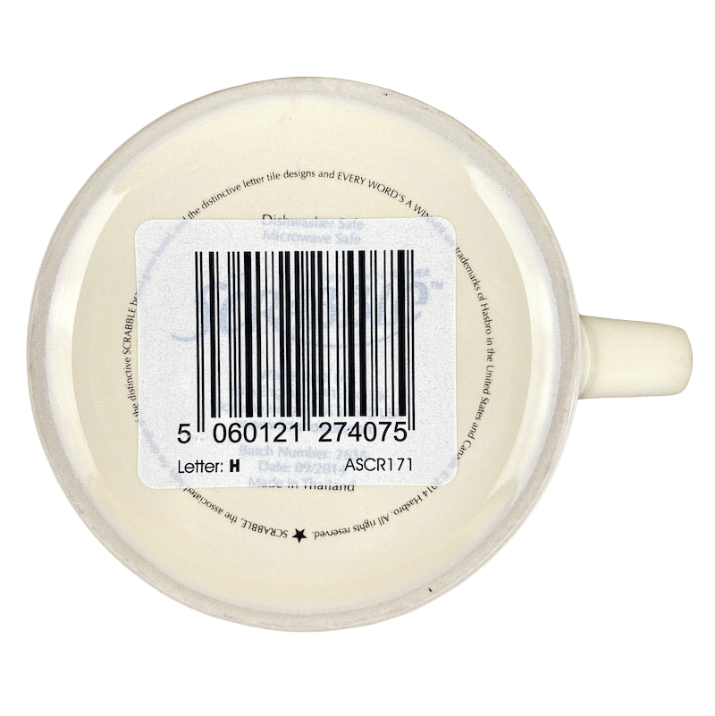 Scrabble Letter "H" Mug Wild & Wolf NEW