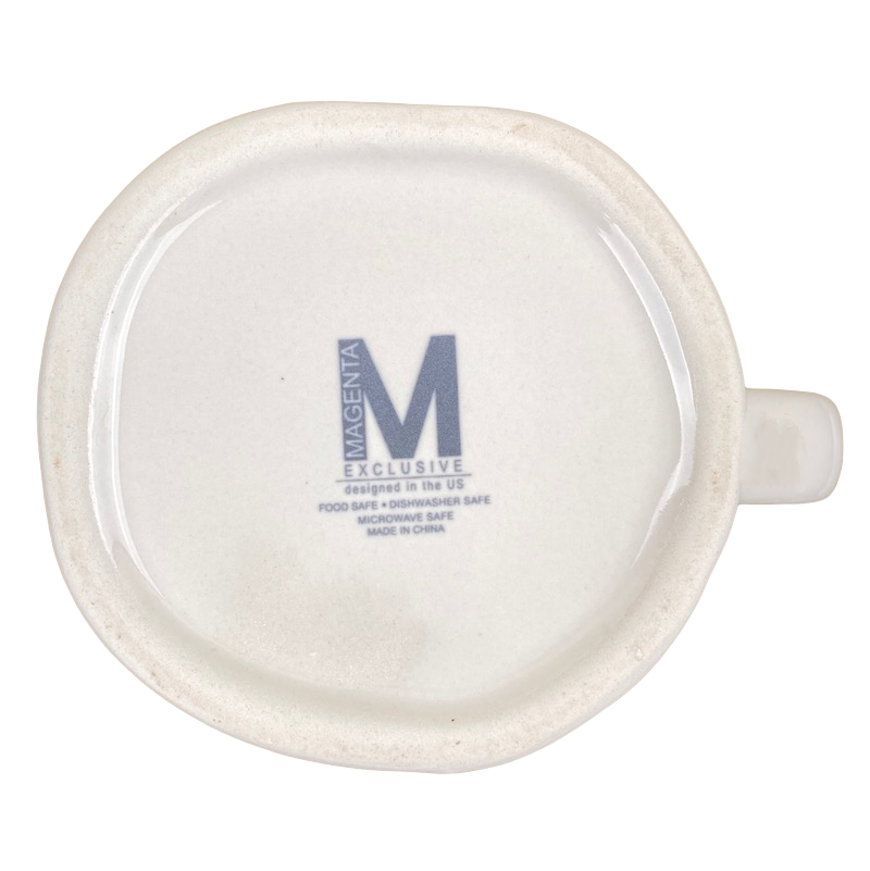 Rae Dunn CREATE Mug Cream Inside Magenta