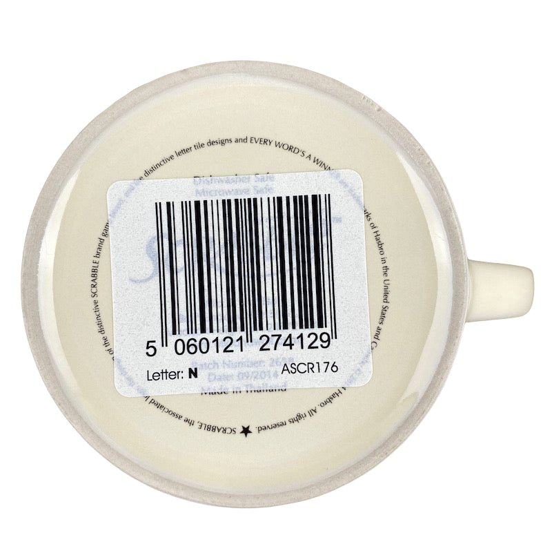 Scrabble Letter "N" Mug Wild & Wolf NEW