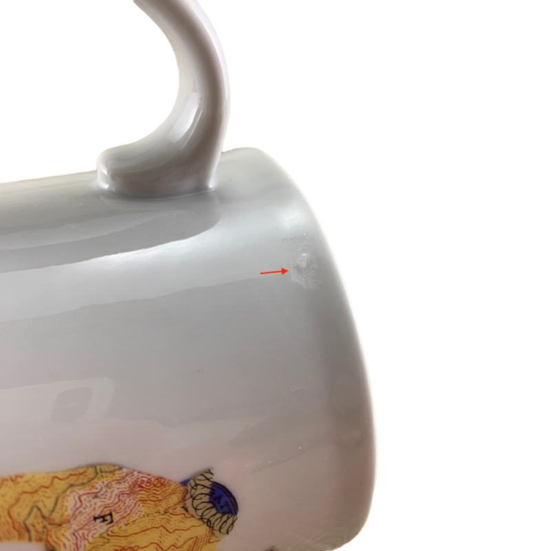 Patchwork Dog Mug Fringe