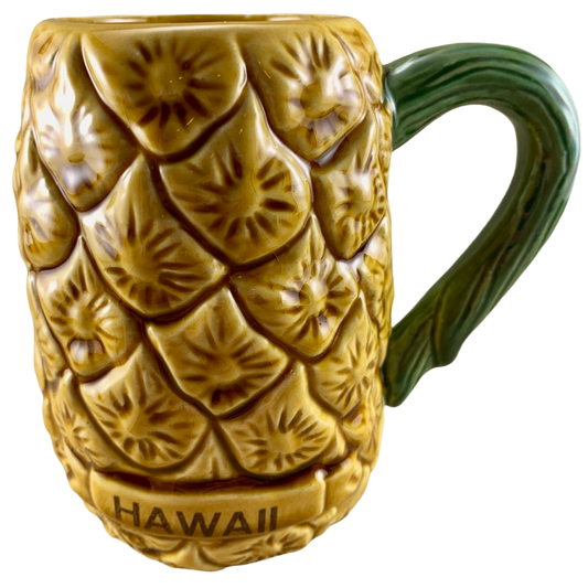 Hawaii Embossed Pineapples Mug