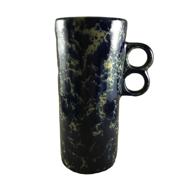 Blue Agate Dual Trigger Tall Mug Bennington Potters