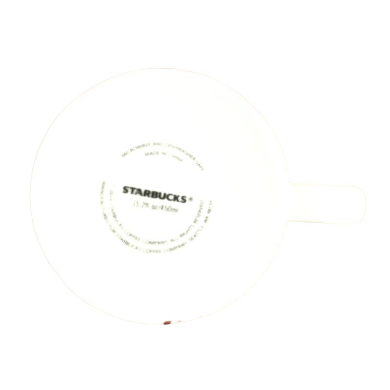 Red Burst Floral 15oz Mug 2014 Starbucks