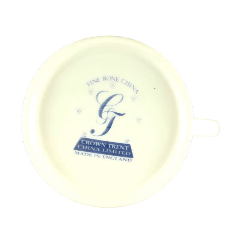 Orange Cat On Flowered Background Mug Crown Trent