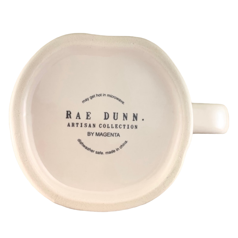 Rae Dunn Artisan Collection BRIDESMAID Mug Cream Inside Magenta