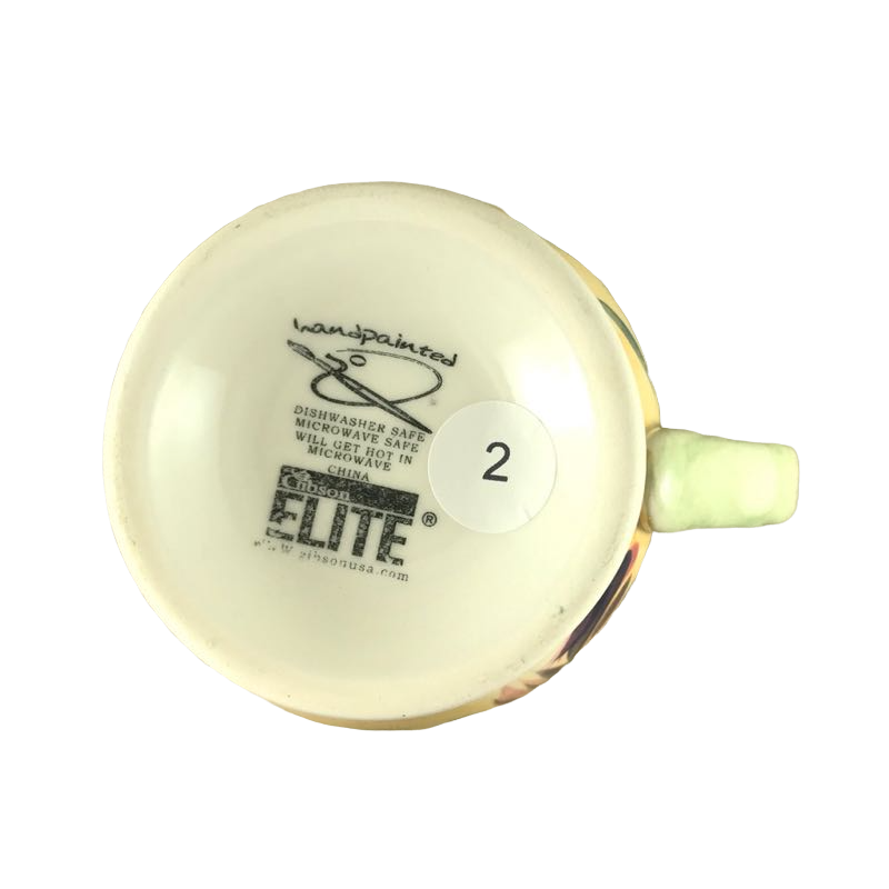 Pedestal Leaves with Fancy Handle Mug Gibson