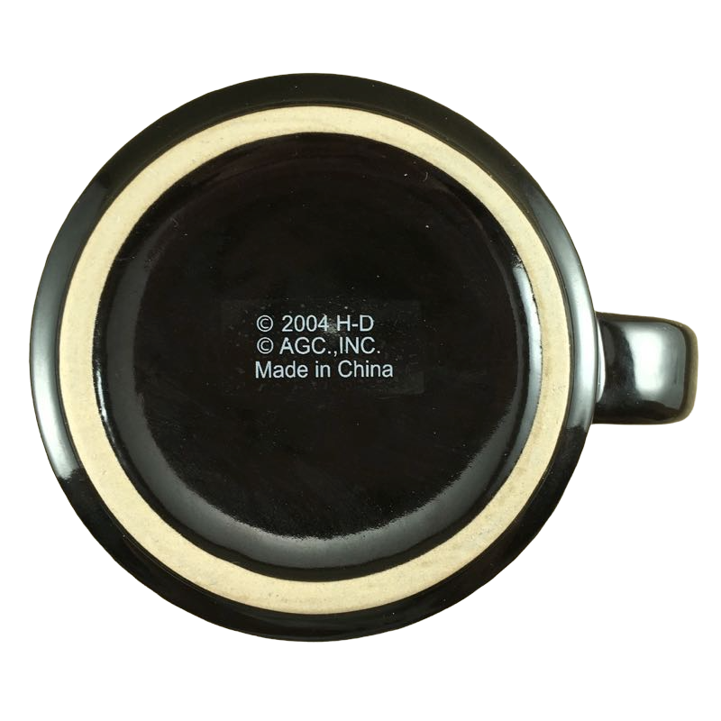 Harley Davidson Motor Cycles Logo Black Mug American Greetings