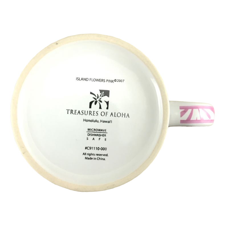 Island Flowers Pink Mug Treasures Of Aloha