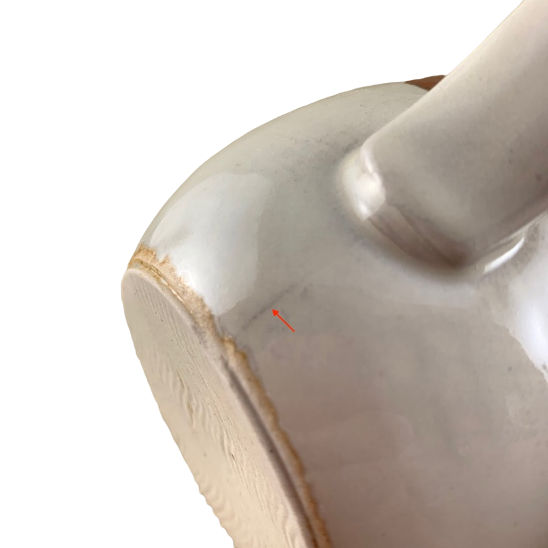 Striped Cream Brown Blue Tankard Mug Otagiri