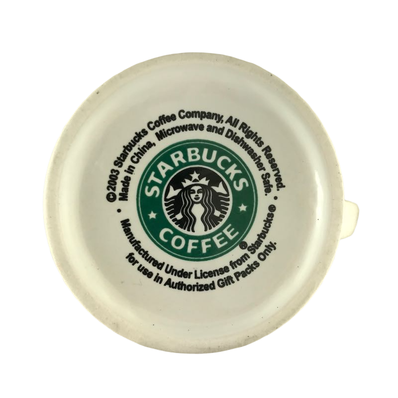Starbucks Coffee Mug With Brown Lettering From Authorized Gift Packs Only Mug Starbucks