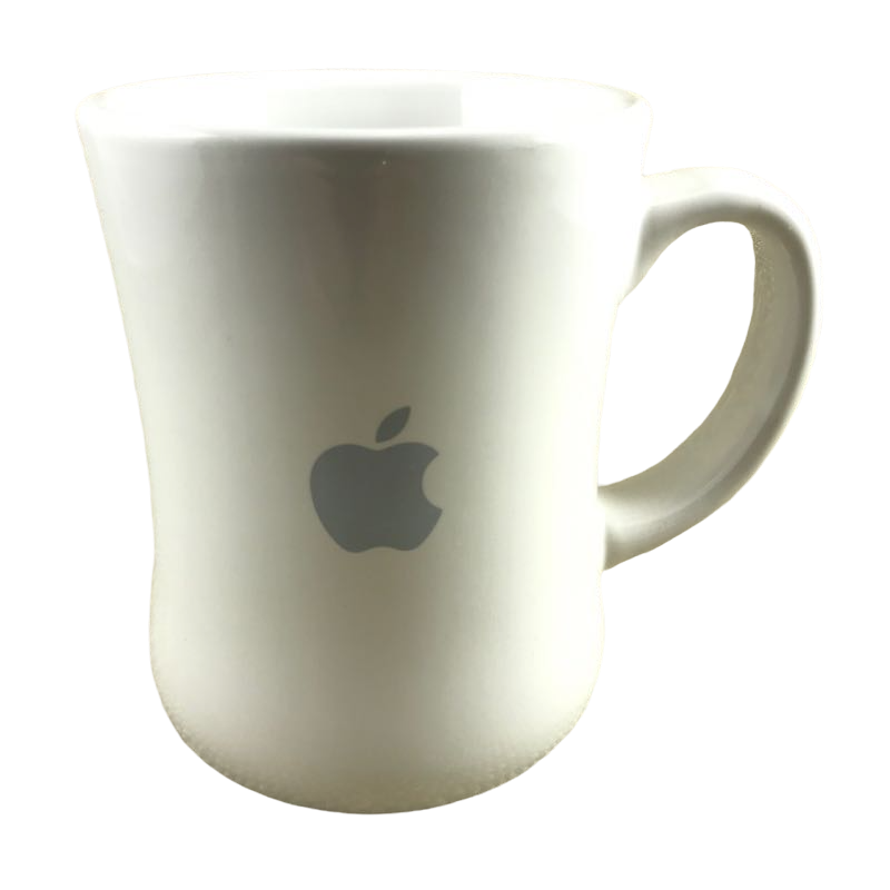 Apple Computers Gray Logo Heavy Diner Mug