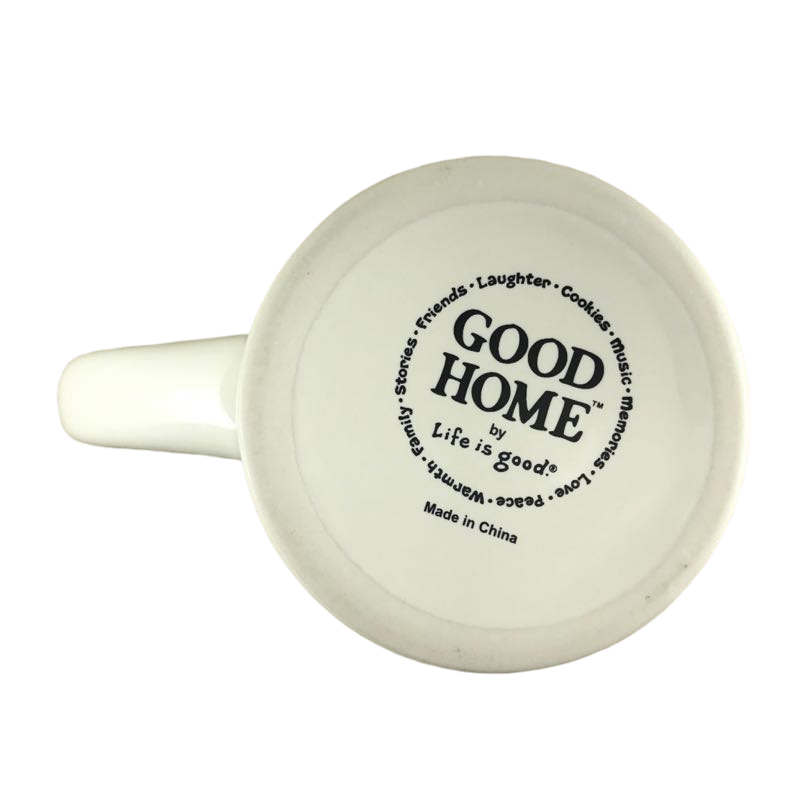 Life Is Good Flag Beige Mug