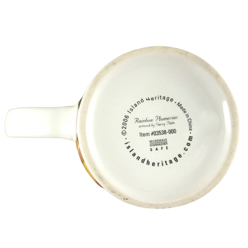 Rainbow Plumerias Mug Island Heritage