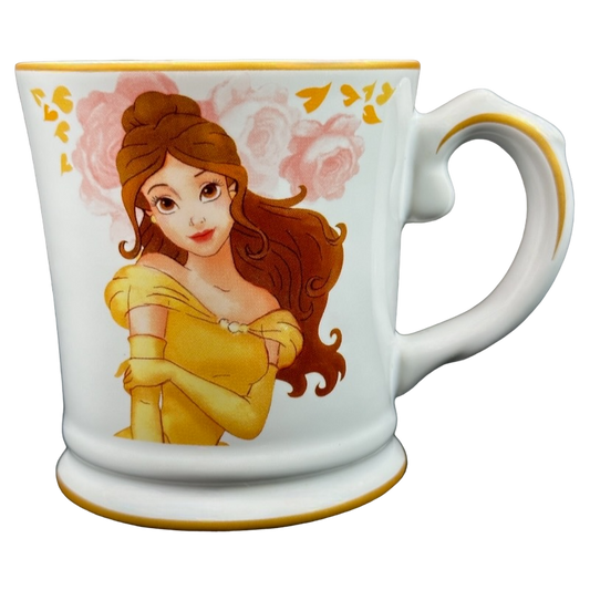 Beautiful vintage Disney mug featuring Belle from Beauty and the Beast, perfect to buy vintage Disney mugs