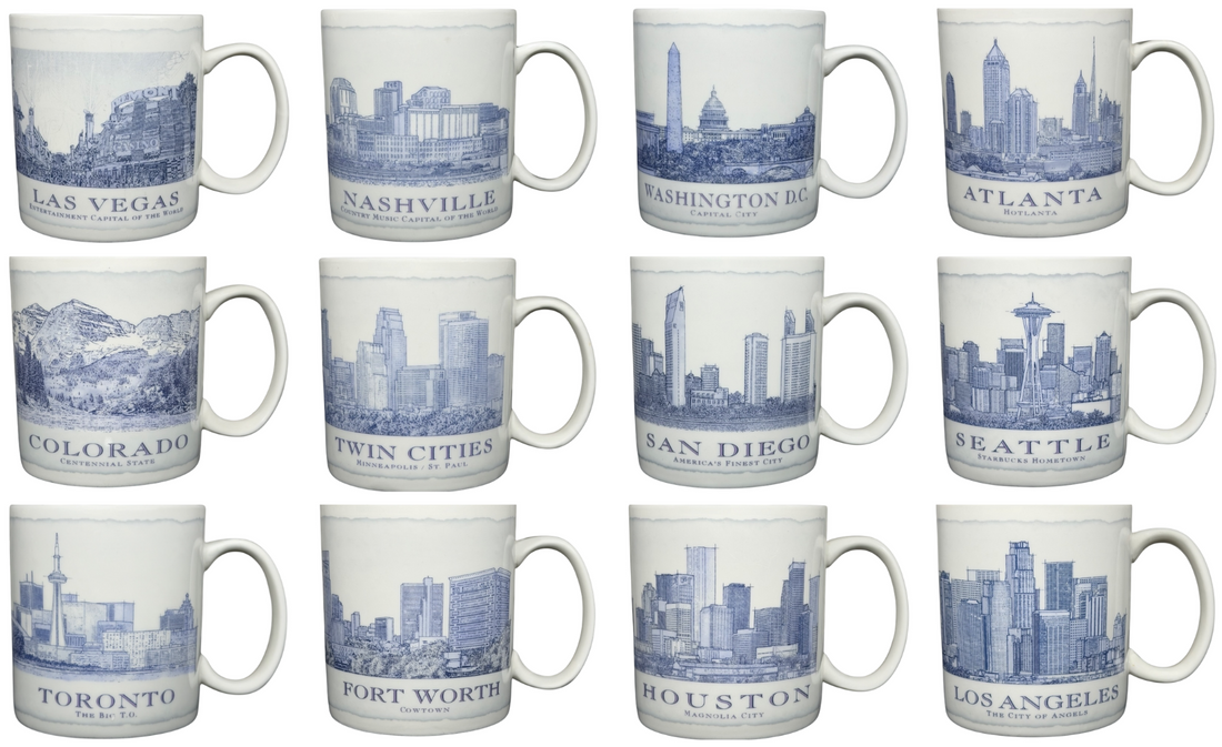 Now in Stock: A Rare Collection of Starbucks Architect Series City Mugs