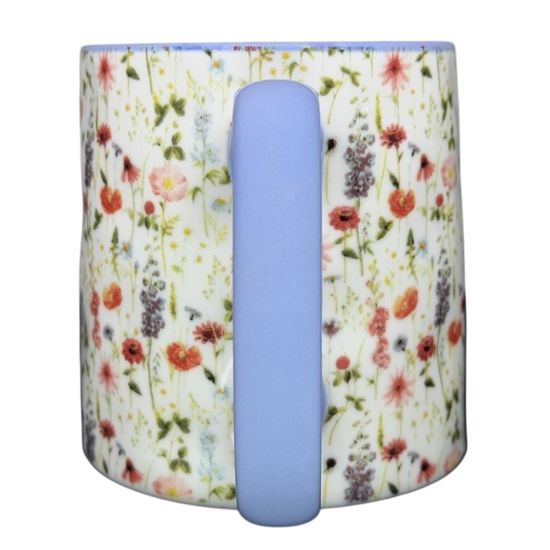 Bella Floral Wildflower Lavender Handle Mug 10 Strawberry Street featuring colorful floral design