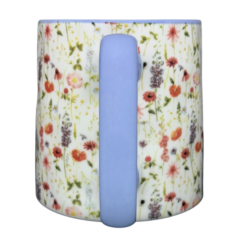 Bella Floral Wildflower Lavender Handle Mug 10 Strawberry Street with a floral design and lavender handle