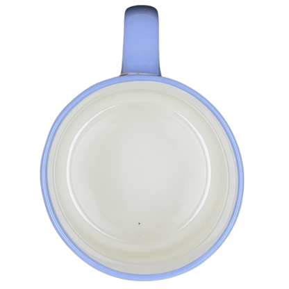 Top view of Bella Floral Wildflower Lavender Handle Mug 10 Strawberry Street with a smooth interior finish