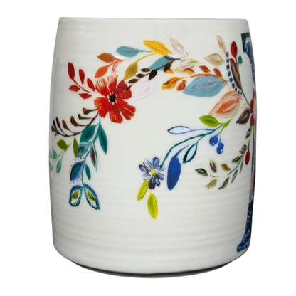 Petal Palette Starla M Halfmann Letter "L" Monogram Initial Mug Anthropologie
