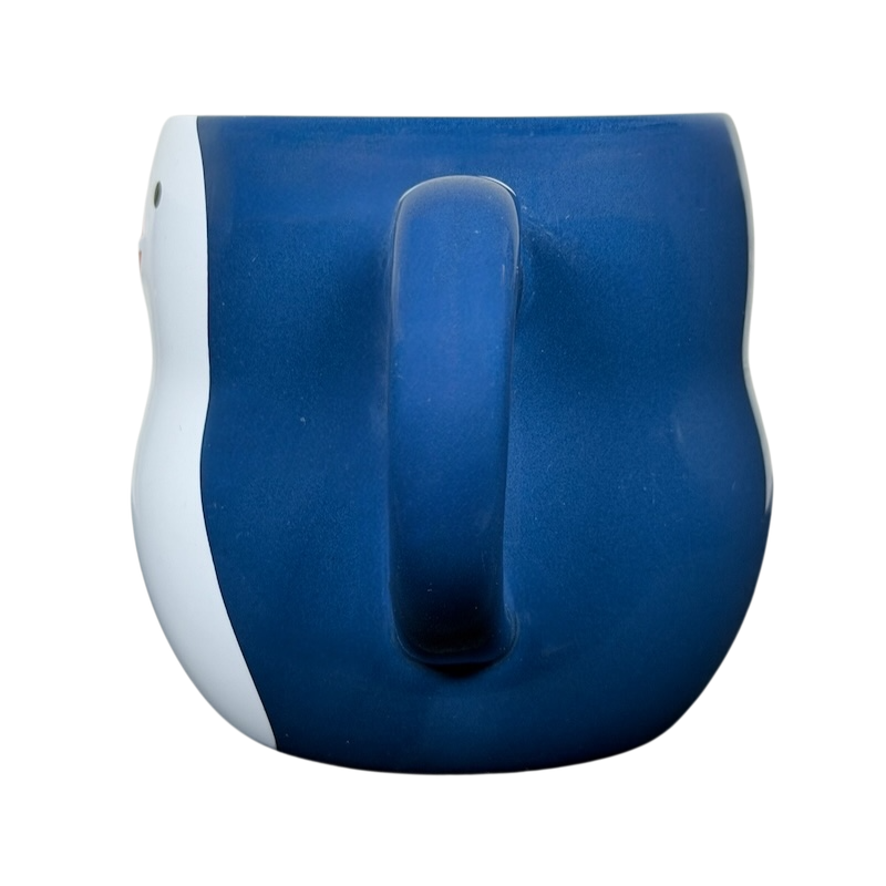 Penguin Holding Fish Sculpted Mug Caribou Coffee