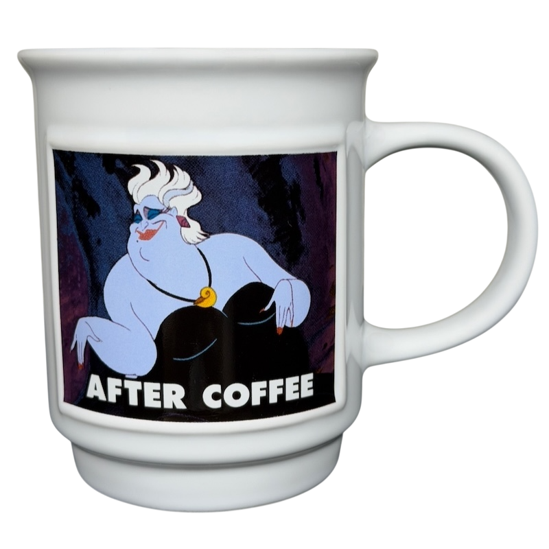Ursula Before After Coffee Little Mermaid Villain Mug Disney Parks
