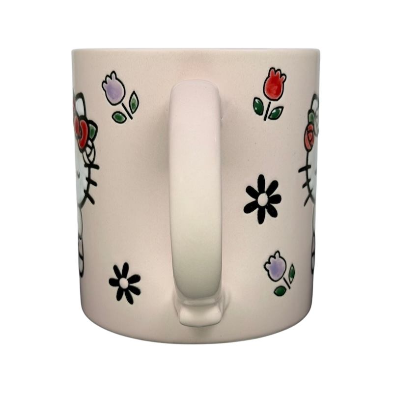 Hello Kitty Floral Crown Polka Interior Mug Sanrio Blue Sky