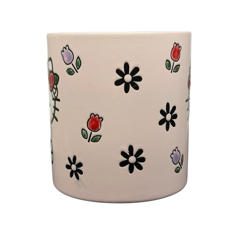Hello Kitty Floral Crown Polka Interior Mug Sanrio Blue Sky
