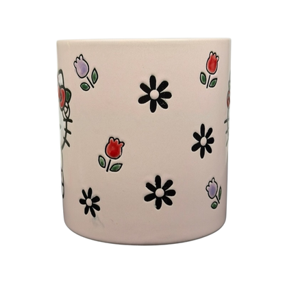 Hello Kitty Floral Crown Polka Interior Mug Sanrio Blue Sky