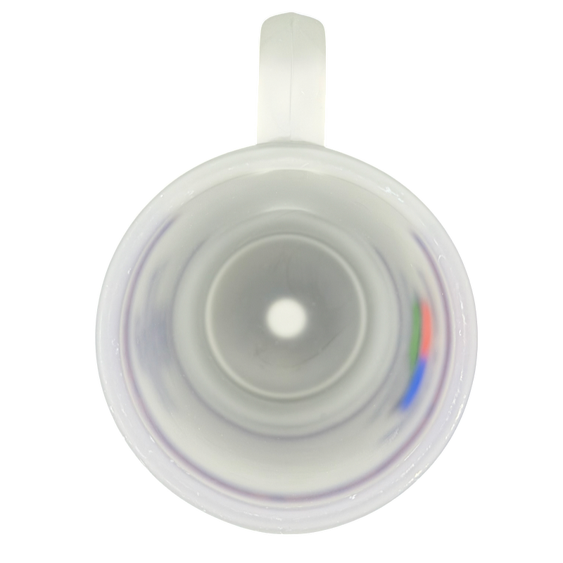 Pebble Beach 100th U.S. Open 2000 Commemorative Frosted Glass Mug with a round interior view