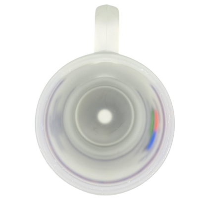 Pebble Beach 100th U.S. Open 2000 Commemorative Frosted Glass Mug with a round interior view