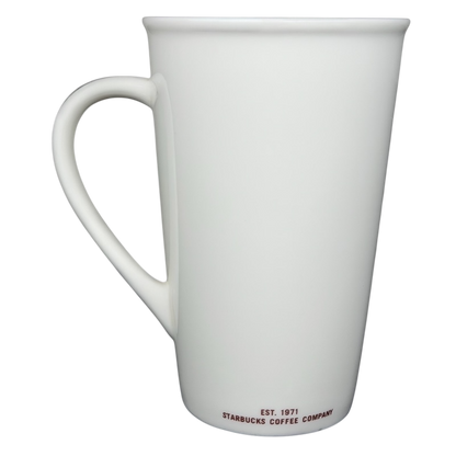 Venti 20 Ounces Rolled Rim White Mug 2010 Starbucks