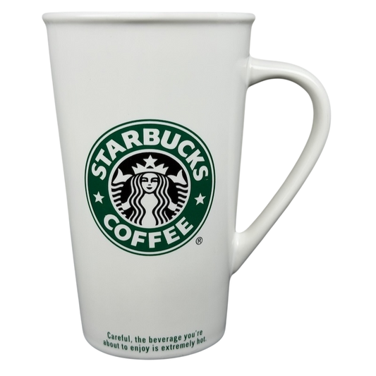 Grande Siren With Rolled Rim Tall White 16oz Mug 2006 Starbucks