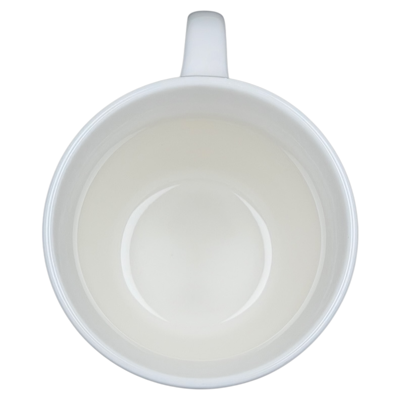 2007 Starbucks Abbey ESTD 1971 mug featuring a simple white design with a classic shape