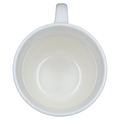 2007 Starbucks Abbey ESTD 1971 mug featuring a simple white design with a classic shape