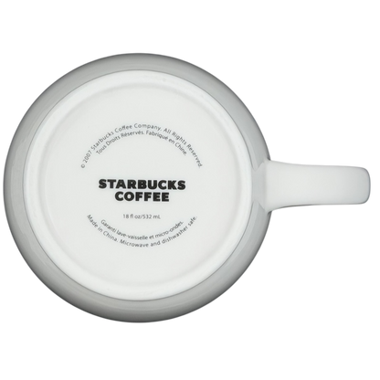2007 Starbucks Abbey ESTD 1971 mug showcasing the classic Starbucks logo on the bottom