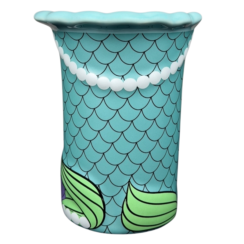 Ariel The Little Mermaid Hair Handle Signature 3D Embossed Mug Disney Parks