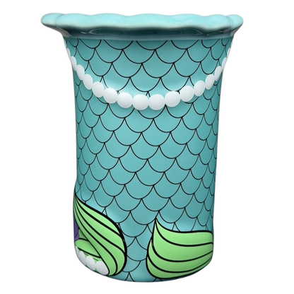 Ariel The Little Mermaid Hair Handle Signature 3D Embossed Mug Disney Parks