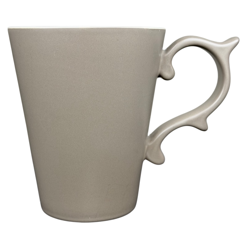 Rococo Scroll Handle Slate Gray Mug Starbucks Tazo