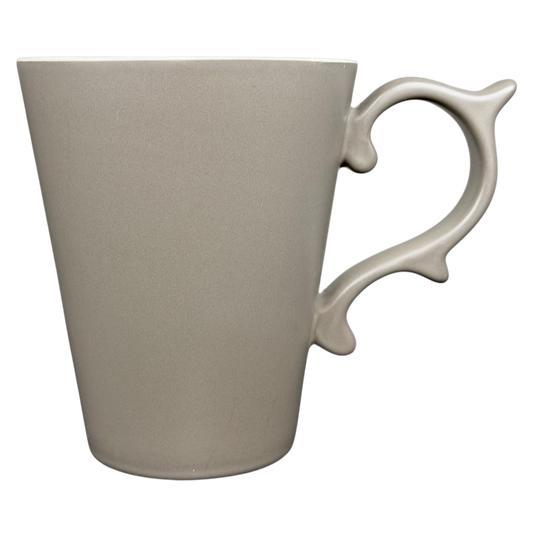 Rococo Scroll Handle Slate Gray Mug Starbucks Tazo