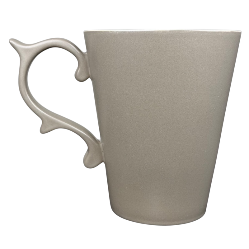 Rococo Scroll Handle Slate Gray Mug Starbucks Tazo