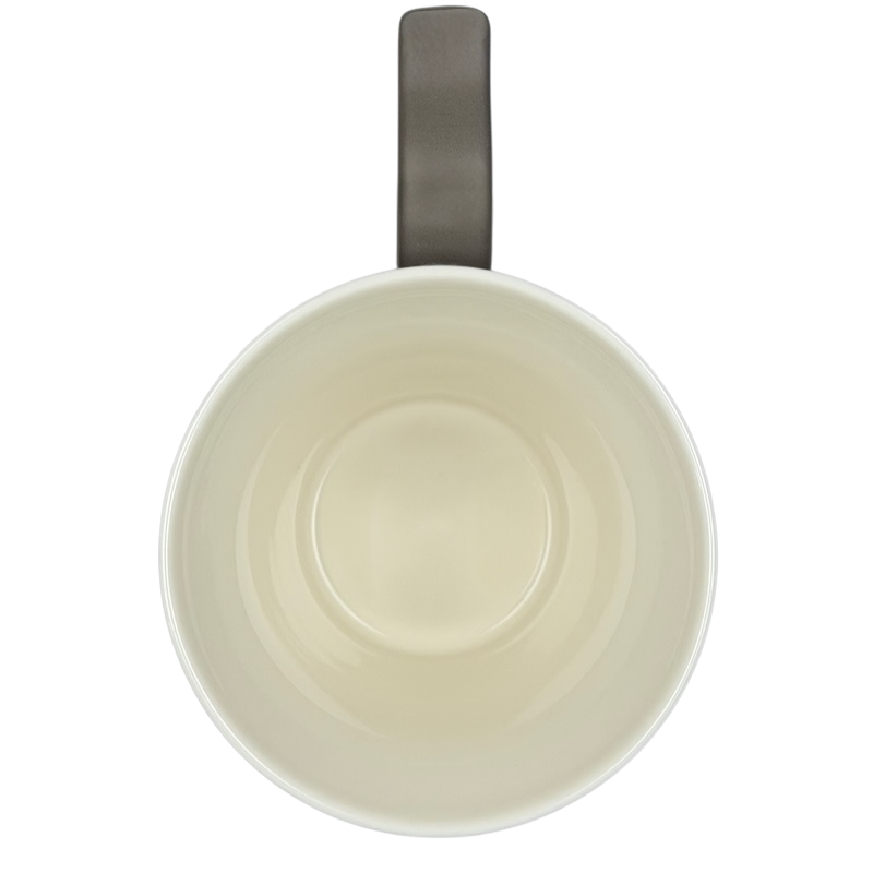 Rococo Scroll Handle Slate Gray Mug Starbucks Tazo
