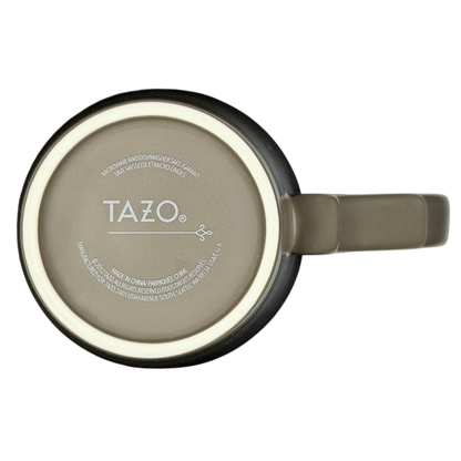 Rococo Scroll Handle Slate Gray Mug Starbucks Tazo