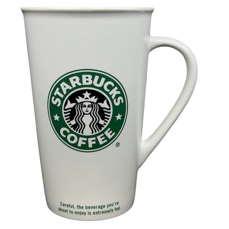 Grande Siren With Rolled Rim Tall White 16oz Mug 2006 Starbucks