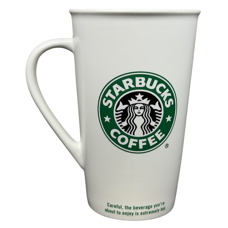 Grande Siren With Rolled Rim Tall White 16oz Mug 2006 Starbucks